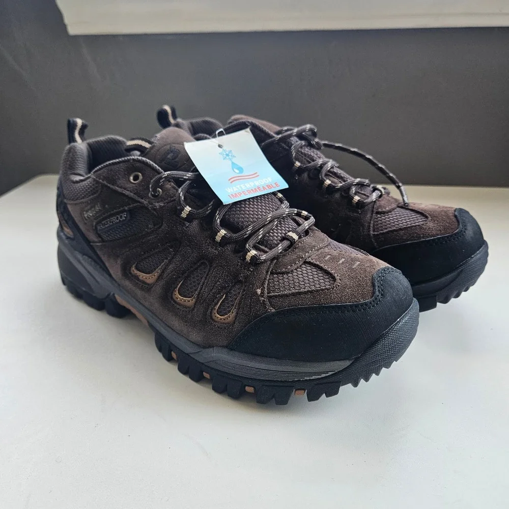Propet Hiking Shoes Mens 8 XX 5E Wide Brown Waterproof Sealtex Ridge Walker Gorp